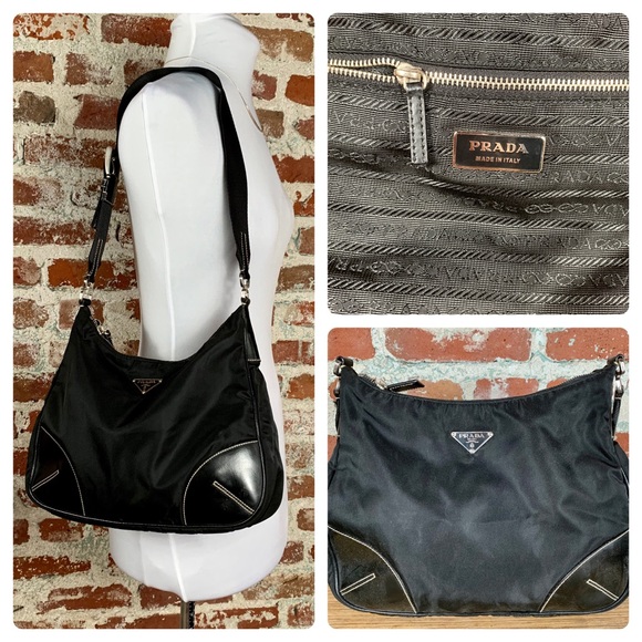 Prada Handbags - AUTHENTIC Prada Black Purse w Zip Closure Buckles